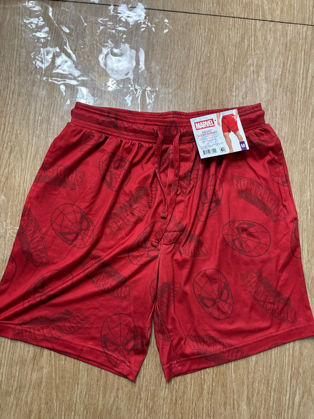 Marvel Red Spider-Man Athletic Shorts for Men